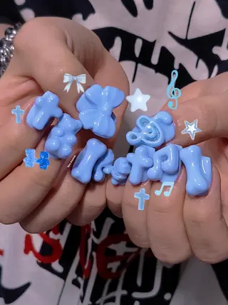 ネイル 3dパーツ/流行り 👧shushu❤️のネイルデザイン