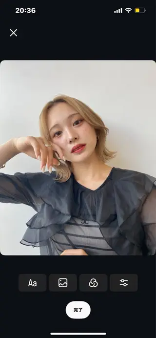 ショート カラー レイヤー/ボブ/透明 感カラー/佐藤奈由のヘアスタイル