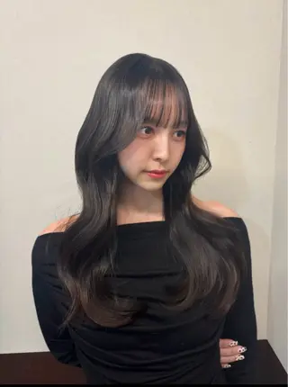 ロング カラー 韓国×髪質改善カラー 💎hinaのヘアスタイル