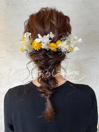 セミロング ヘアアレンジ 女性に人気♪ はやしほのかのヘアスタイル