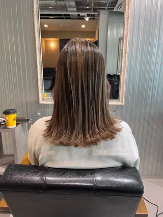 ミディアム カラー KIZU 髪質改善 オカルト怪談のヘアスタイル