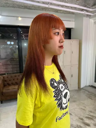 ロング 💥ウルフカット デザインあんな💥のヘアスタイル