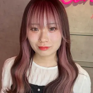 ロング カラー 韓国ヘア/艶カラー /田中悠佑のヘアスタイル