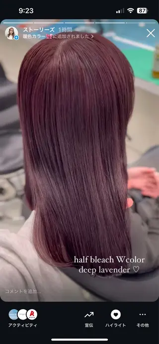 カラー akari🎀🤍 ガーリーstyleのヘアスタイル