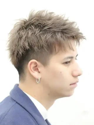 ショート カラー メンズ fifth原宿 宮部蓮のヘアスタイル