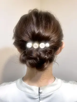 ヘアアレンジ 🤍ヘアセット.ヘア アレンジ湯山詩織🤍のヘアスタイル