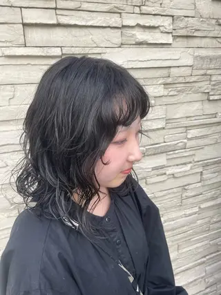 ミディアム パーマ 韓国ヘア/パーマ スタイル　北川玲聖のヘアスタイル