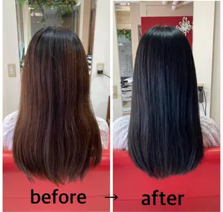 セミロング ルーチェ【luce】ヘアリゾート宝塚歌劇前店所属・岸本 友子のヘアスタイル