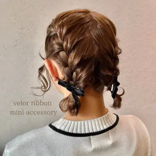 ミディアム ヘアアレンジ charm《銀座》 ヘアセット/縮毛矯正のヘアスタイル