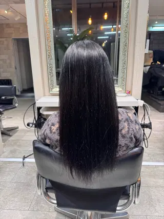 ロング カラー 平野 世菜のヘアスタイル