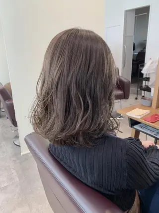 セミロング カラー メンズブリーチカラー /NAOのヘアスタイル