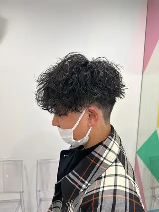 ショート カラー パーマ メンズ 【メンズサロン】 BLUCK 横浜のヘアスタイル