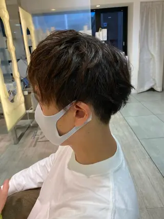 ショート パーマ メンズ 柳澤 和也のヘアスタイル