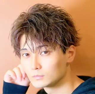 カラー パーマ メンズ QOL 立川所属・トレンドパーマ‼️ NAOKI💥のヘアスタイル