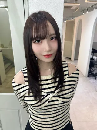 セミロング カラー 🪞個室サロン/韓国 艶髪/keito🪞のヘアスタイル