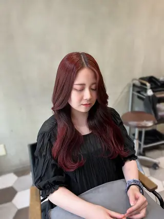 カラー ヘアアレンジ 似合わせ顔まわり カット💛森尾真由美のヘアスタイル