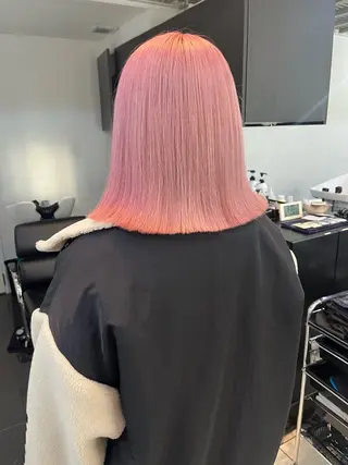 ミディアム カラー 韓国ヘア/ハイトーン RYUSEIのヘアスタイル