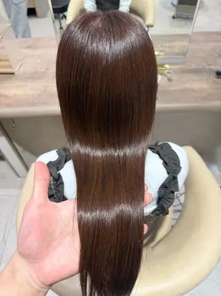 ロング カラー とろける艶髪レイヤー カット髪質改善しゅんのヘアスタイル