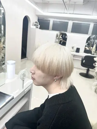 カラー メンズ XELM/RUI /高崎のヘアスタイル