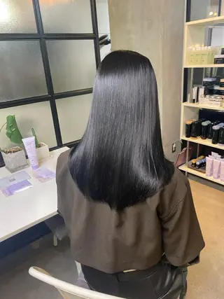 ロング 【縮毛矯正髪質改善】 中山健太のヘアスタイル