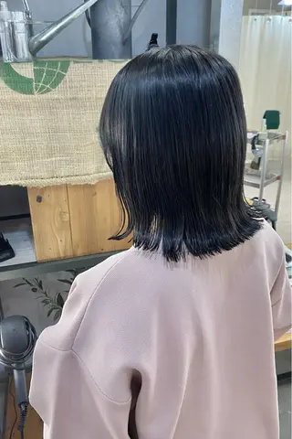 セミロング カラー 菊地 紗矢のヘアスタイル