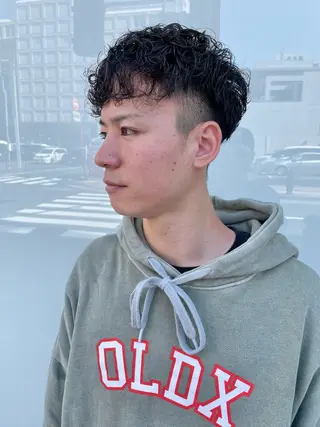 ショート パーマ メンズ grAt所属・森 真伊希のヘアスタイル