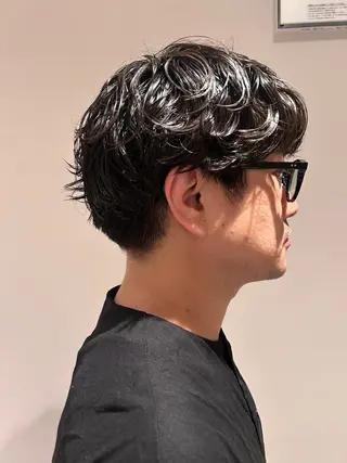 ショート パーマ メンズ メンズパーマ ジンのヘアスタイル