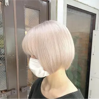 ショート カラー 断髪刈舞所属・フェード・メッシュ ハイトーン/fumaのヘアスタイル