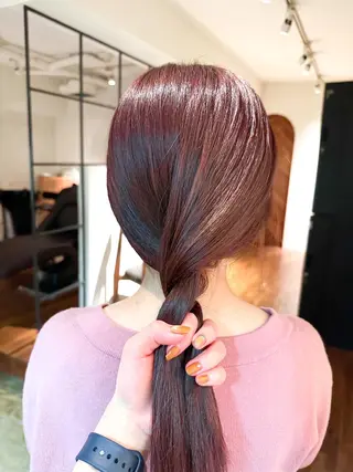 ミディアム カラー ヘアアレンジ 🤎ono/ 切りっぱなしボブ🤎のヘアスタイル