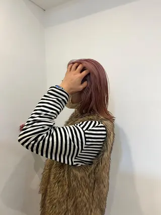 ミディアム カラー kakeru/ボブ パーマ/レイヤーのヘアスタイル