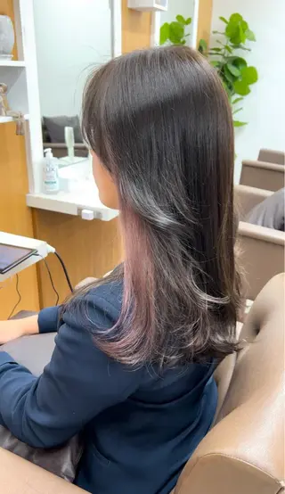 セミロング カラー 透明感カラー ゆうだいのヘアスタイル