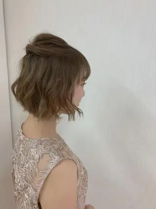 ミディアム ボブヘアカット Rikapi❤️のヘアスタイル