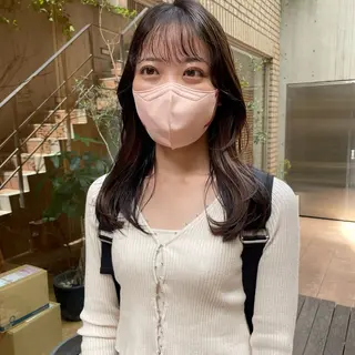 ミディアム パーマ 大橋 芽衣のヘアスタイル