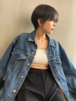 ショート カラー ショート/ボブ/ 心斎橋/宮脇美奈のヘアスタイル