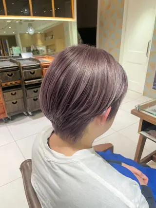 ショート カラー ʜᴀʀᴜᴋᴀ♱メンズ ウルフ/ブリーチのヘアスタイル