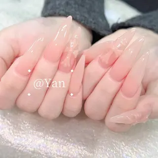 ネイル 長いだし/スカルプ/ パラシェルN.oneのネイルデザイン