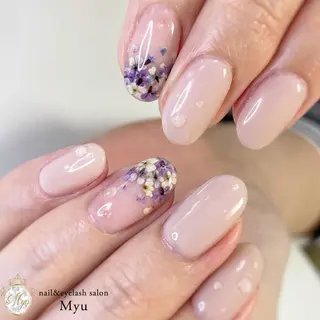 ネイル Myu博多店 かえでのネイルデザイン