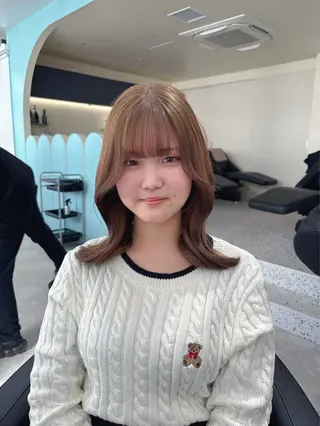 カラー Wカラー/暖色/べ ージュりく©︎🐝のヘアスタイル