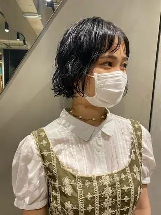 ショート パーマ hemm,hemm.所属・ショート・ボブ MIKUのヘアスタイル