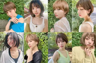 ショート カラー RIYA❤︎ Aujuaソムリエのヘアスタイル