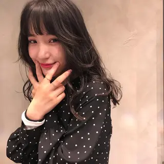 セミロング 柔らかブラウン/顔周 りレイヤー♡ユウシのヘアスタイル