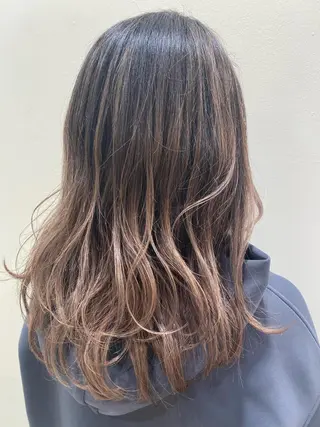 セミロング カラー ♡HARUKA/縮毛 /髪質改善/BOBのヘアスタイル
