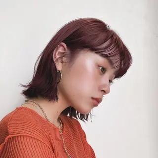 ショート カラー 阿久津真衣 似合わせカットのヘアスタイル