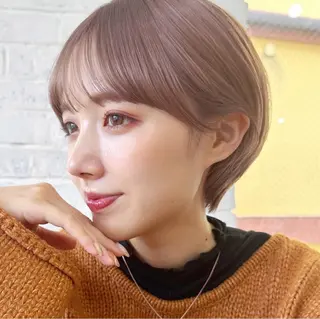 ショート belle   表参道　terrace所属・抜きっぱなしブロンド /ハイトーン/カナタのヘアスタイル