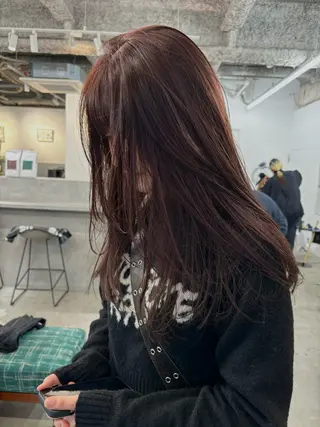 ロング カラー 顔周りカット/透明感 カラー/rioのヘアスタイル