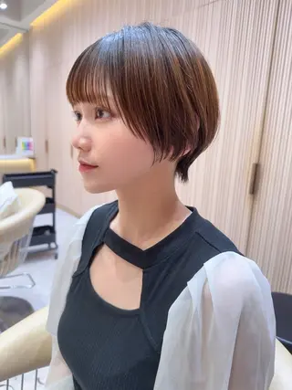 ショート カラー レイヤー❣️縮毛矯正 川村利幸のヘアスタイル