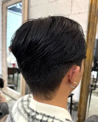 ショート パーマ メンズ ダウンパーマ/韓国 ヘア/ブリーチ/桑本のヘアスタイル