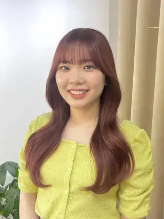 ロング カラー Je suis heureuse Tres所属・早朝セット☀️ レイヤー/Momoのヘアスタイル