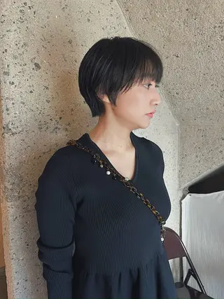 ショート IZAKI/パーマ/ ボブ/ショート/平尾のヘアスタイル