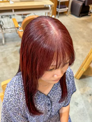 セミロング カラー 🫧髪質改善カラー♡ Wカラー　/桜🌸のヘアスタイル